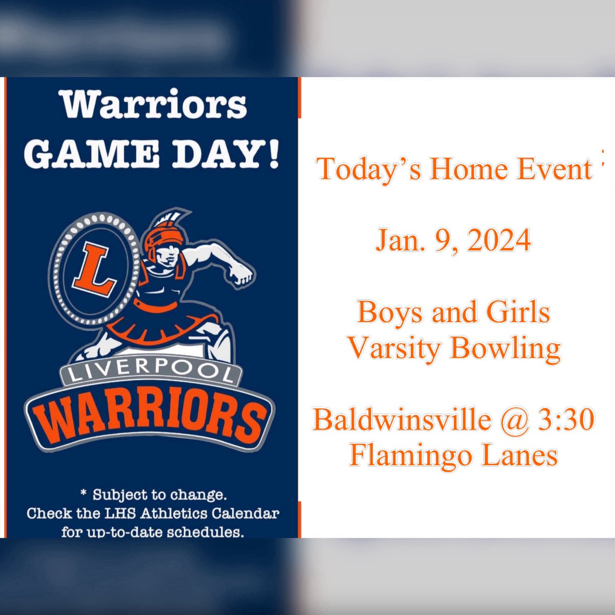 The last match against Baldwinsville this season! Go Pool 🎳