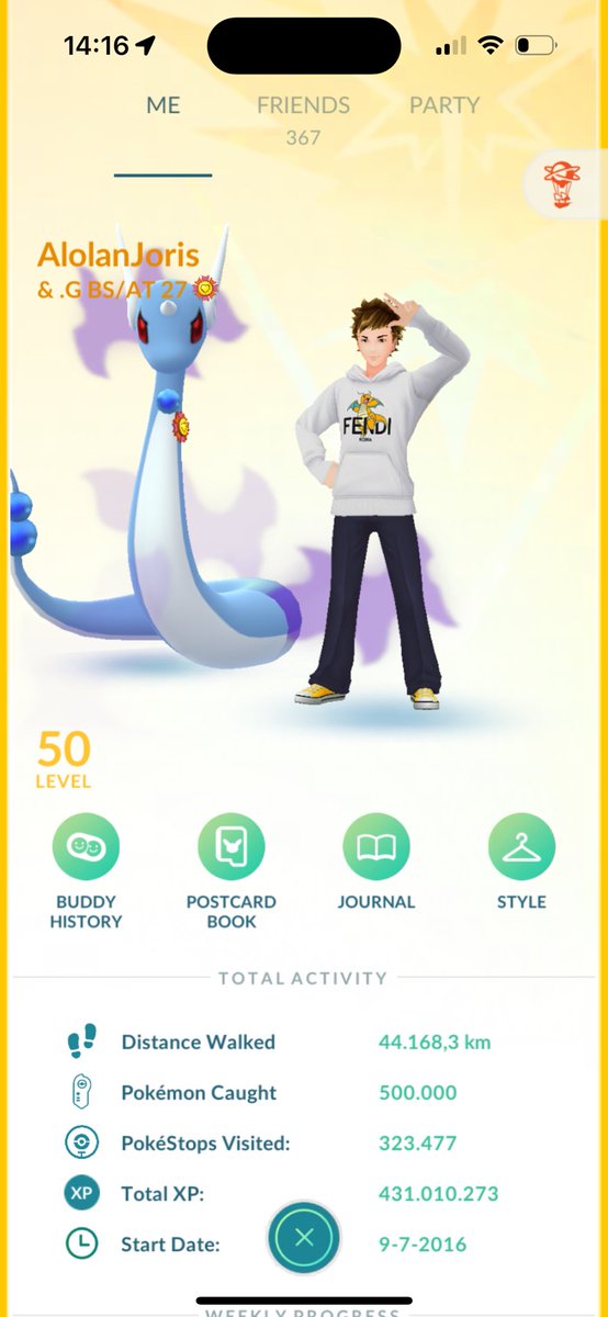 Jorisjuhhh1's tweet photo. 500k caught โ
๐ฅณ
#PokemonGO #cleanscreenshot https://t.co/KTIzZjQpbZ