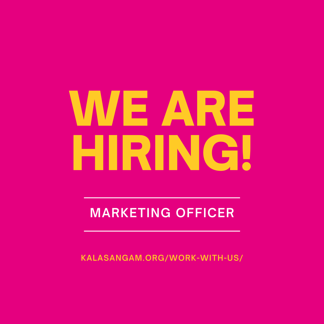🚨 JOB VACANCY 🚨

We're looking for an enthusiastic Marketing Officer to join our team at Kala Sangam. 

You'll help deliver engaging content as we transition to Bradford Arts Centre in the coming year and plan for City of Culture 2025.
