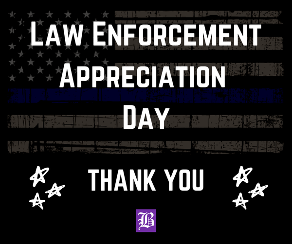 Today is National Law Enforcement Appreciation Day!

Thank you to the Barberton Police Department and all other law enforcement agencies who protect and serve. We appreciate your bravery, dedication and service. 

💜🚔