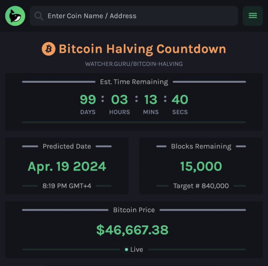 🔥BRUTAL🔥 TAN SOLO QUEDAN 15,000 Bloques para el Halving de #Bitcoin 😱🔥 Vaya Añito 🙌