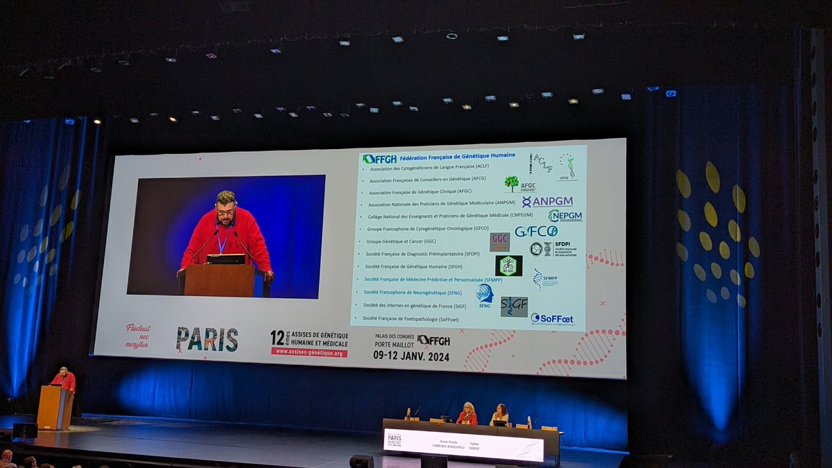 EvanGouy's tweet photo. Suite de l'accueil #AGHM2024 #AssisesGénétique par Damien Sanlaville president #FFGH @CHUdeLyon @UnivLyon1 ! https://t.co/1VksqPuRRg