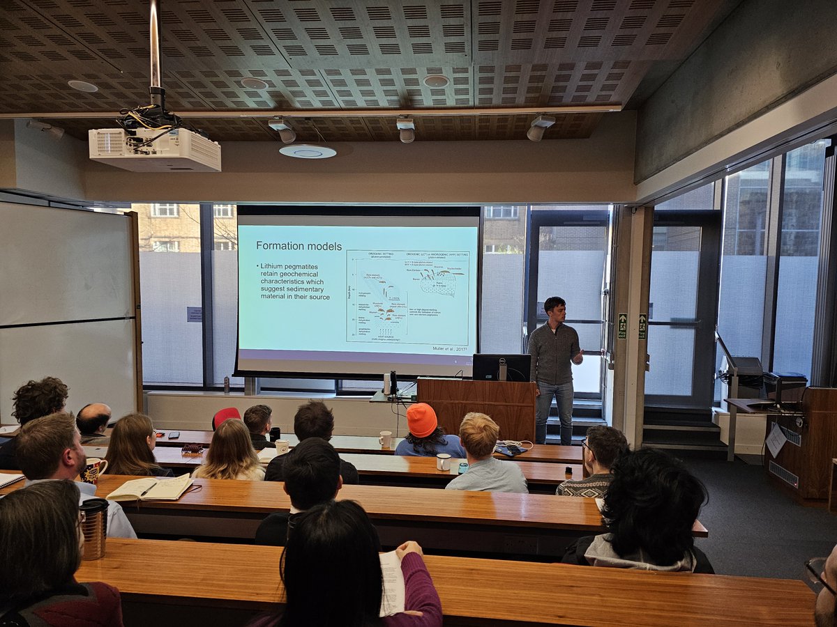 Oxford Earth Sciences (@oxuniearthsci) on Twitter photo Our last presentation for the morning session is from <a href="/lotofrocks/">Lot Koopmans</a>, who studies LCT pegmatites, which supply the majority of the world's lithium and caesium. Lot's research examines how these rocks form and where they can be found! Our last presentation for the morning session is from <a href="/lotofrocks/">Lot Koopmans</a>, who studies LCT pegmatites, which supply the majority of the world's lithium and caesium. Lot's research examines how these rocks form and where they can be found!