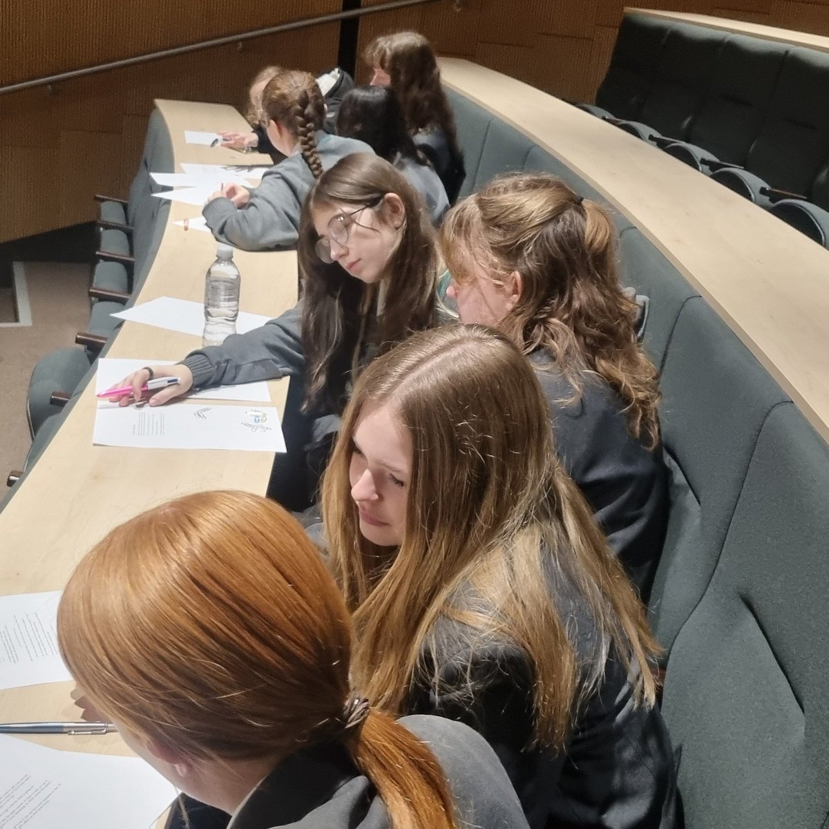 Year 10 are having a great morning <a href="/UniofOxford/">University of Oxford</a> 's 'It all adds up' event; looking at links between geometry, probability and number theory as well as the maths behind winning two player games! #Achievement #Community #Enjoyment