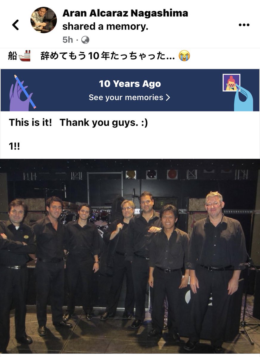 onidrummer's tweet photo. 船🚢 辞めてもう10年たっちゃった… 😭
It’s already been 10 years since I left ship gigs!?
Time Flies…
#shiplife #showband #hollandamerica #princesscruises #musician #drummer https://t.co/yUwo0Tdbb0