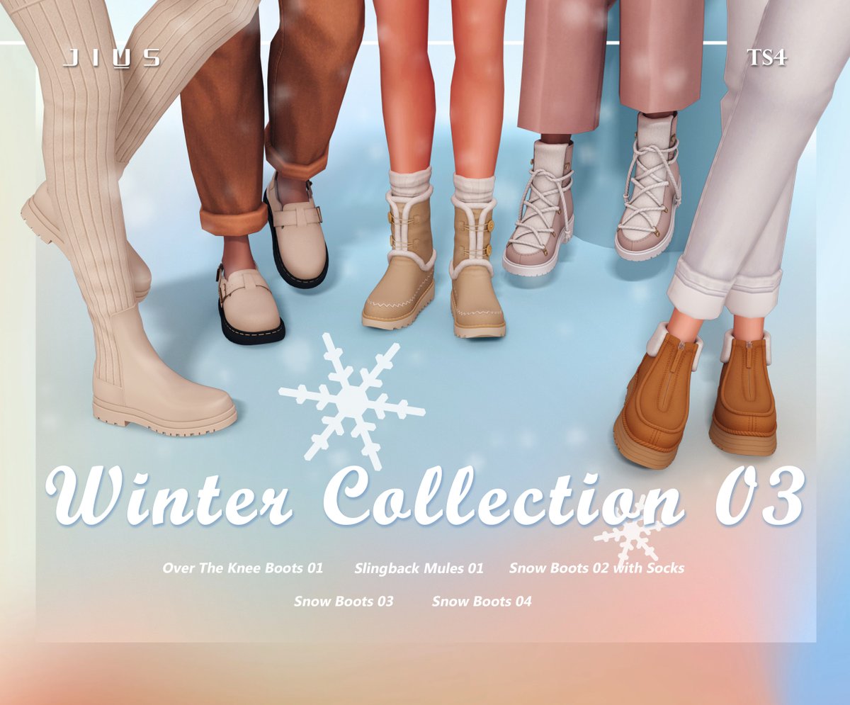[Jius] Winter Collection 03
Patreon ( Early access )
❤️Public release on 30 January, 2024 ❤️
patreon.com/posts/96162804
#ts4 #ts4cc #thesims4cc #thesims4