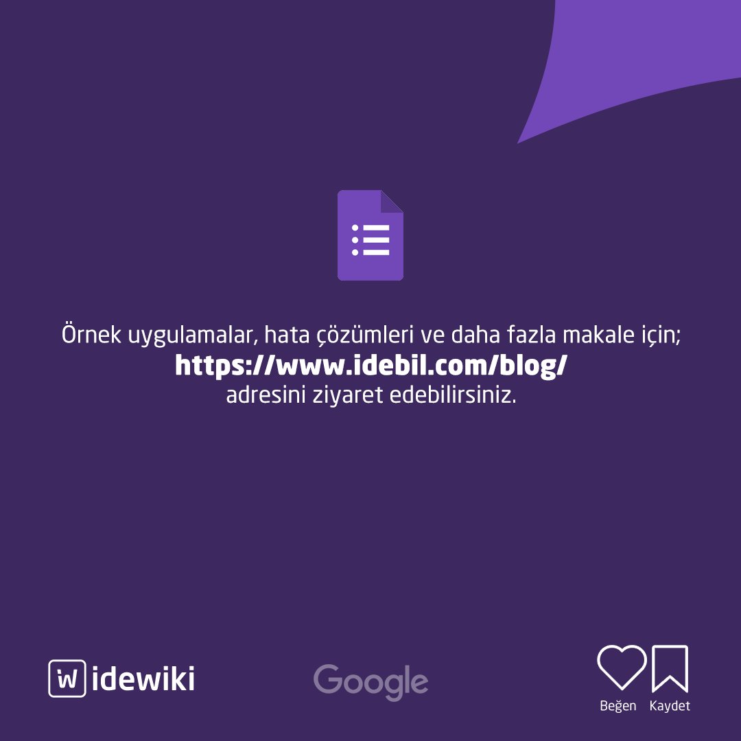 idebiltr's tweet photo. Google Forms nedir?
#Google #forms #survey #wiki #idewiki #idebil https://t.co/scPoxkwGmI