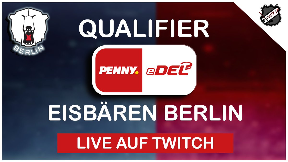 Heute ab 18.45 Uhr LIVE auf Twitch! Wir begleiten das eDEL Qualifikationsturnier der Eisbären Berlin in der PENNY DEL! 

Schaltet ein, supportet den Stream und stellt Fragen rund zum Thema eDEL

#eDEL #DEL #Penny #EisbärenBerlin #Eishockey #NHL24 #BloodyLP