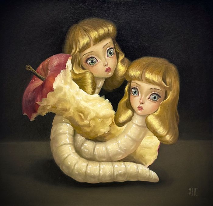 BeautifulBzarre's tweet photo. I love a good visual juxtaposition π‘"Double Trouble" (14β x13β/ 20.5β x19.5β framed) recently featured in @xuewang's recent solo at @coprogallery, 'Untold Stories'. Head to the gallery for more information.
#beautifulbizarre #coprogallery #xuewang #femaleartist #chineseartist https://t.co/IMe0anaKfO