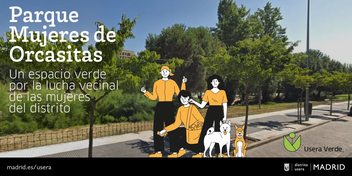 💜¿Sabías que hay un parque en #Usera dedicado a las mujeres?
El Parque de la #MesetadeOrcasitas pasó a llamarse #MujeresdeOrcasitas, para honrar la contribución significativa de las mujeres a la historia y la identidad del barrio.
#UseraVerde

▶informate.madrid.es/lj0op