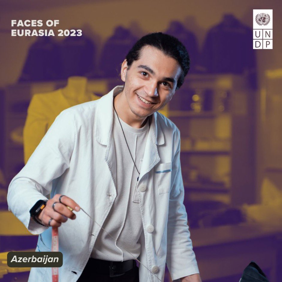 UNDPEurasia's tweet photo. Vocational education can help young people achieve their dreams and contribute to a sustainable future.

Read the story of Ozjan in #Azerbaijan, a tailor who wears many hats: https://t.co/oTI91VFbTT

#FacesOfEurasia https://t.co/oSihDr2rZp