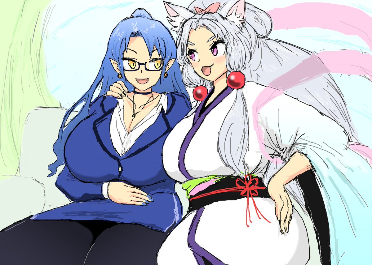 「鬼を鎮めようと奮闘するイタコ 」|S4のイラスト
