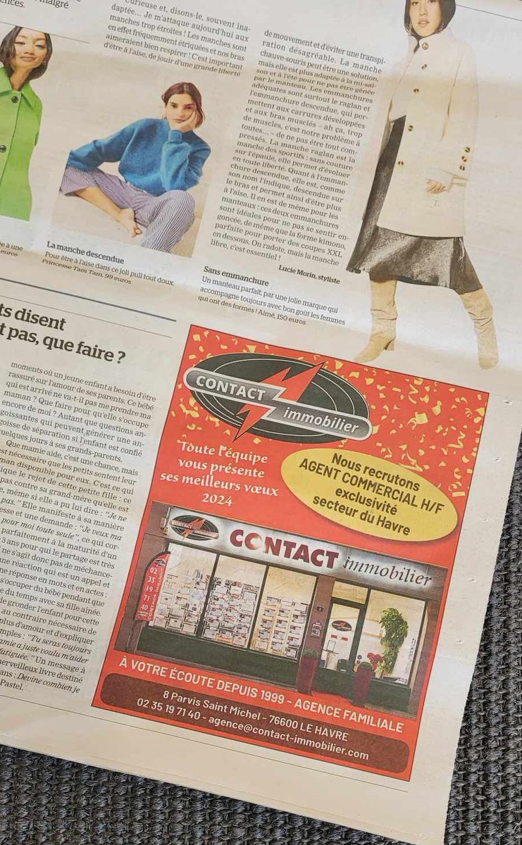 CONTACTIMMOLH76's tweet photo. Ce mois-ci vous pouvez nous retrouver dans le journal @tendanceouest 😀
#LeHavre #journal #mensuel #publicite #immobilier #Recrutement #agentcommercial #agentimmo #BonneAnnee2024 https://t.co/6Sqigk8fqS