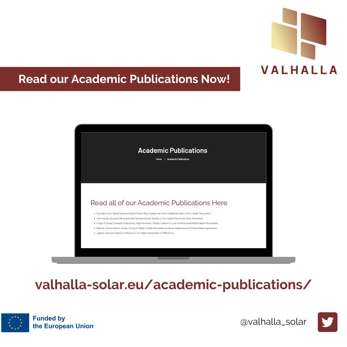 📝 Lately, VALHALLA partners from the <a href="/CNRsocial_/">CNR Consiglio Nazionale delle Ricerche</a> and <a href="/IITalk/">IIT</a> have published these papers :  You can read all our papers on our website : lnkd.in/eKDr8kny #valhallasolar