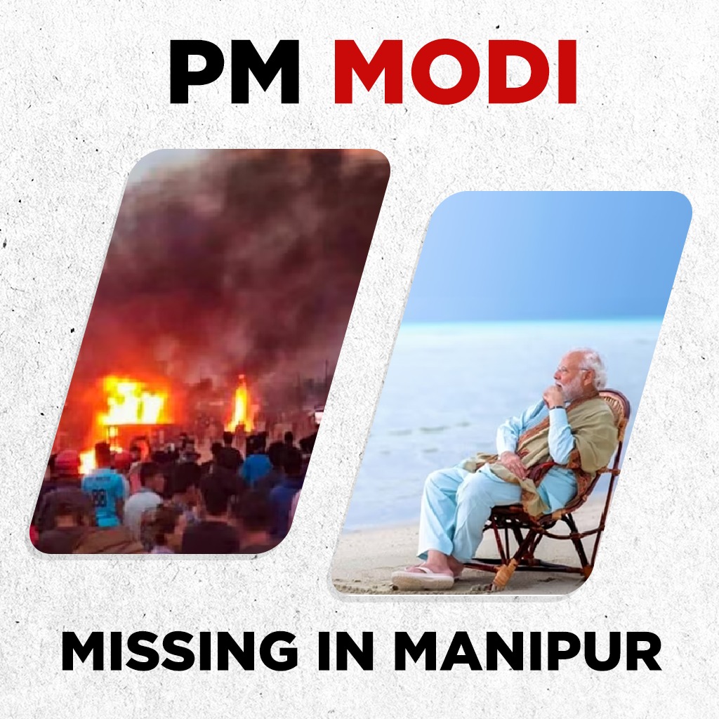 What is PM Modi doing while Manipur is burning?
