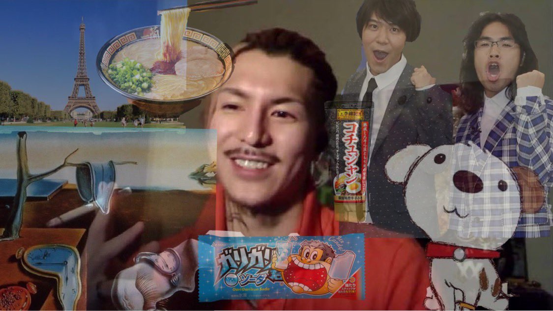 Kiraina_hito2's tweet photo. ダリってバリ絵上手いっちゃんねー俺もパリでダリになろーと思って一蘭でバリカタ頼んでバリバリ食いよったっちゃ
そしたらリトル・チャロがバリ食いたそーにしとったけんだりーと思ってガリガリのお前にはいらんっつってガリガリ君とコチュジャンだけあげたら死んどったんよ
ロッチのせいやろ、ロッチ https://t.co/LsK9hx8vIf