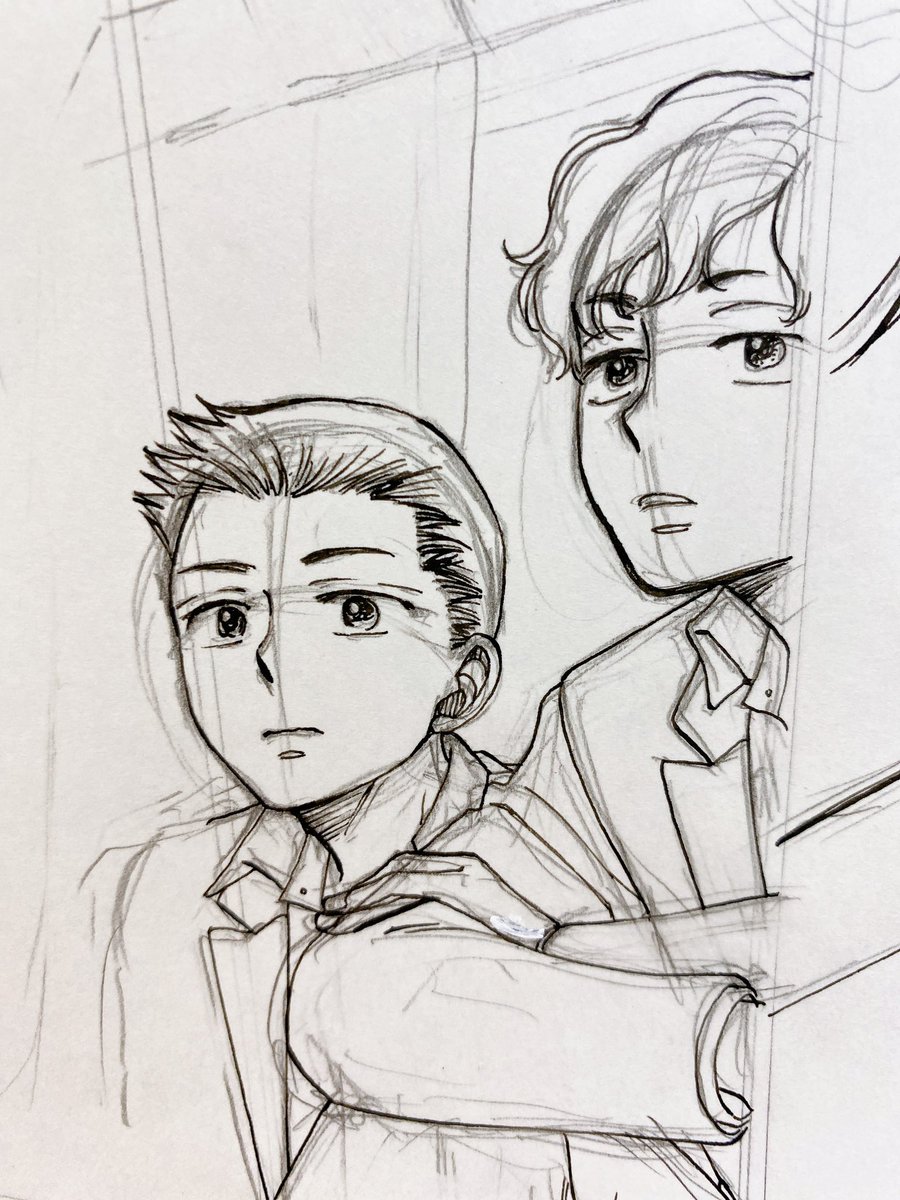 今日デジタルでペン入れしてたんだけど時間かかるししっくりこなくて、さっきアナログに切り替えたら3倍早いし好みの線が引ける…今日一日なんだったのだ 