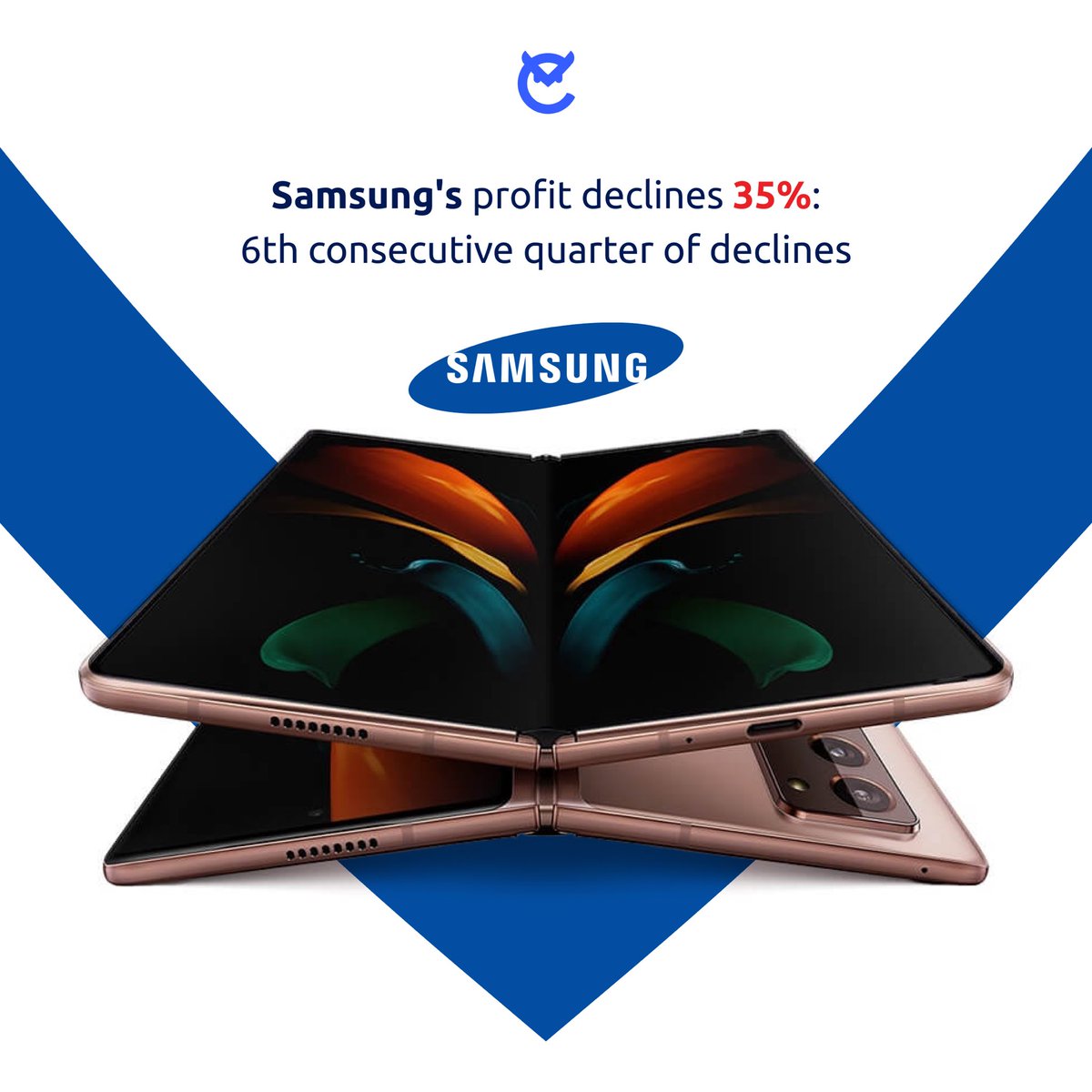 CompoyoOfficial's tweet photo. 📱📉#Samsung profit declines 35%: 6th consecutive quarter of declines

#Traders will be keen to hear Samsung's longer-term investment plans, particularly in #AI, when it releases its full results on January 31

Follow us for more insights🦉and visit https://t.co/wewndwk2Tp https://t.co/p89p2LUeko