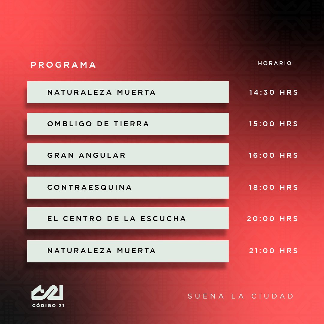 codigo21_radio's tweet photo. 🔴No te pierdas la programación de hoy 🔴

🐔 #ElGallitoMañanero estrena nueva integrante, nos acompaña @SusanaHre, en punto de las 7:00 h. 

Conéctate por 
📍 https://t.co/3q5SDj3i2z o
https://t.co/5Xi3ppWOZh

#SuenaLaCiudad https://t.co/6ooQyj8d0k