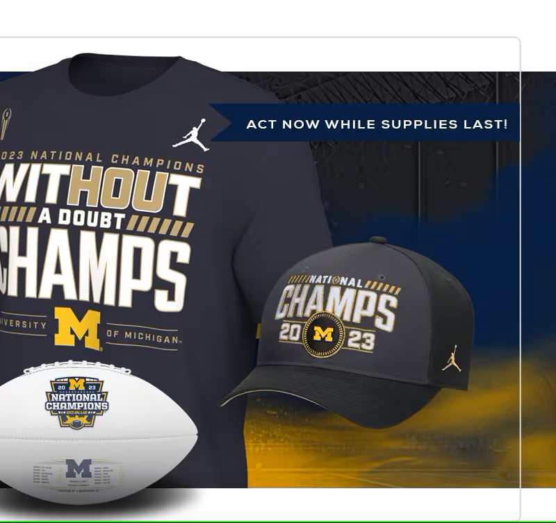 Michigan Wolverines National Champions Gear! Click Below
fanatics.93n6tx.net/rQNONB  #collegefootballplayoff #CollegeFootball