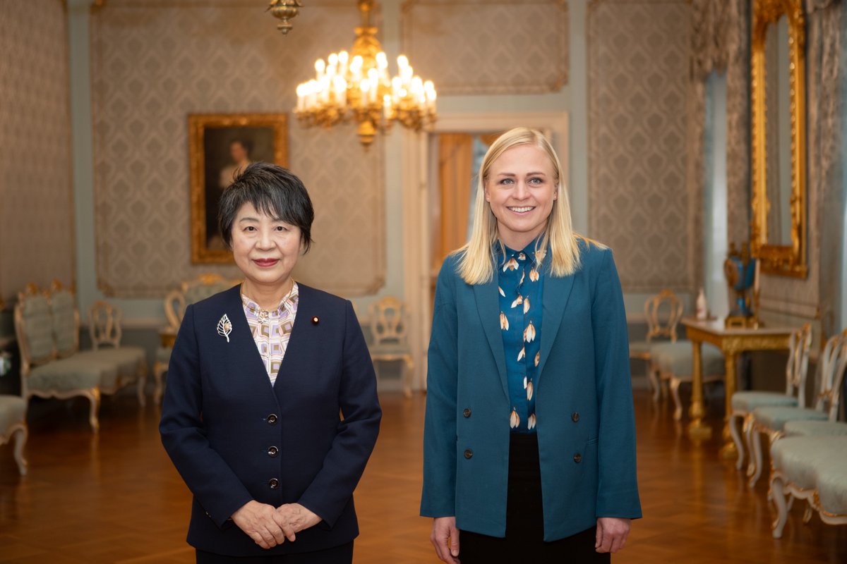 FM @elinavaltonen: Pleasure to host my Japanese colleague, Foreign Minister @Kamikawa_Yoko in Helsinki. Japan is an important likeminded partner for Finland. We continue to support #Ukraine and strongly condemn #DPRK’s destabilising cooperation with Russia. 🇫🇮🤝🇯🇵