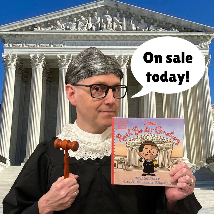 Please share! I AM RUTH BADER GINSBURG is out TODAY. You can buy a copy here: bit.ly/IamRBG and celebrate 10 years of the Ordinary People Change the World book series. @ChrisEliopoulos and I love you for it! And Go Blue!

#opctw #ruthbaderginsburg #order #goblue