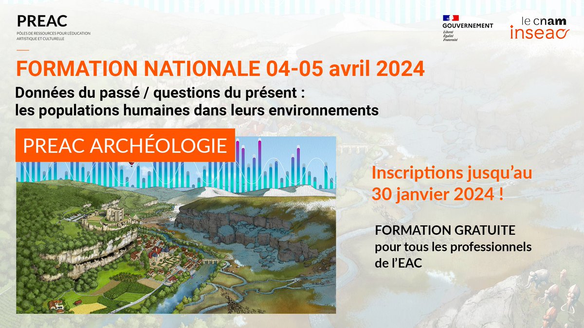 JulieWozniak8's tweet photo. la #formation du #PREAC ๐๐ฟ๐ฐ๐ต๐ฒฬ๐ผ๐น๐ผ๐ด๐ถ๐ฒ questionne lโรฉvolution de lโenvironnement et des sociรฉtรฉs humaines et leurs interactions, pour les ๐ฃ๐ฟ๐ผ๐ณ๐ฒ๐๐๐ถ๐ผ๐ป๐ฒ๐น๐ ๐ฑ๐ฒ ๐น'#EAC !
๐ ๐๐ป๐๐ฐ๐ฟ๐ถ๐ฝ๐๐ถ๐ผ๐ป๐ ๐ท๐๐๐พ๐'๐ฎ๐ ๐ฏ๐ฌ ๐ท๐ฎ๐ป๐๐ถ๐ฒ๐ฟ
โก https://t.co/0U4wErOyg3 https://t.co/F91NZYCqCg