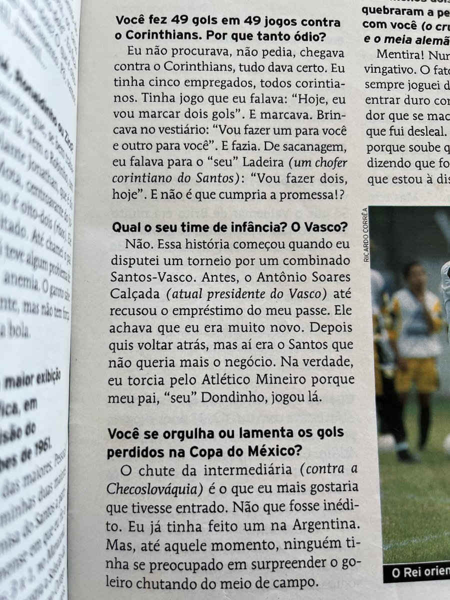Pelé, torcedor do Atlético-MG.