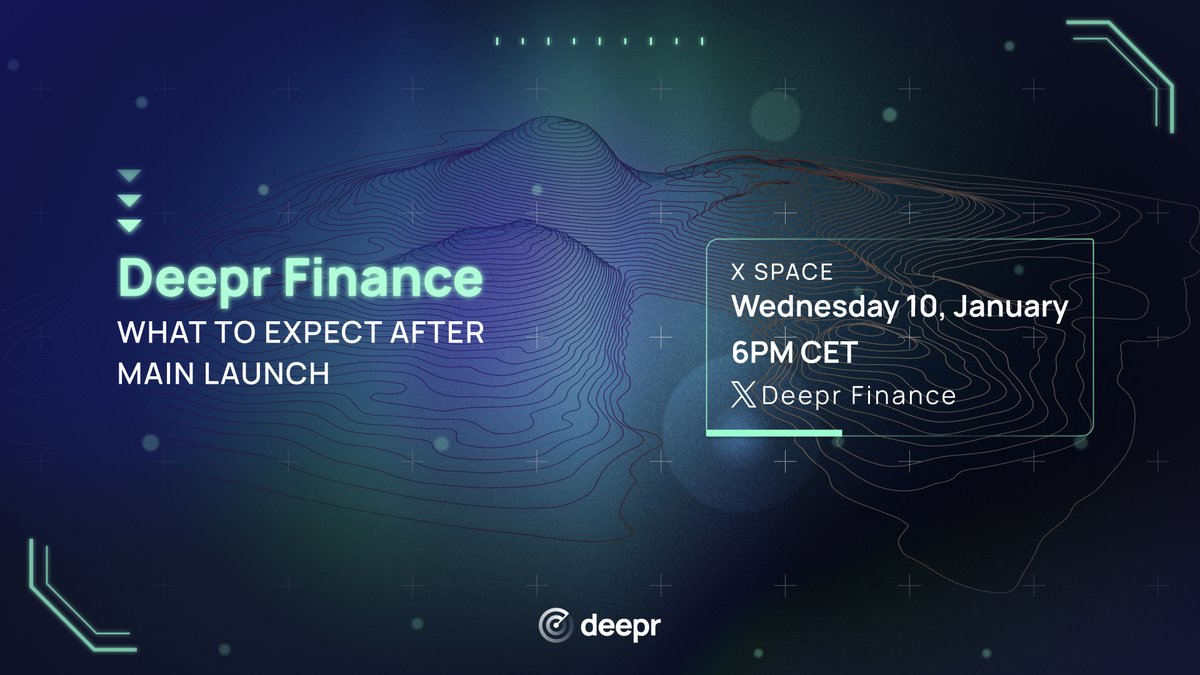 DeeprFinance's tweet photo. π’Mark your calendars! ποΈ
Set the reminder and be ready for tomorrow's X Space!ποΈβ¨
https://t.co/oMAglT8gio
#DeeprFinance #DeeprLaunch #DeFi #Shimmer #IOTA https://t.co/rp7Kg6EaFx