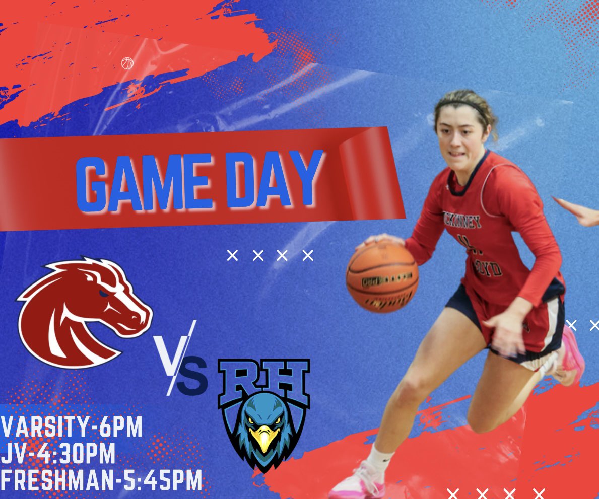 MBLadyBroncos's tweet photo. 🚨‼️ITS GAAAMMEE DAAAYY‼️🚨
The Lady Broncos are back in action at Rock hill tonight! Let’s go BRONCOS‼️
🐴🏀🐴🏀
#WeWill
#NewBroncos https://t.co/6K5V8x7uCn