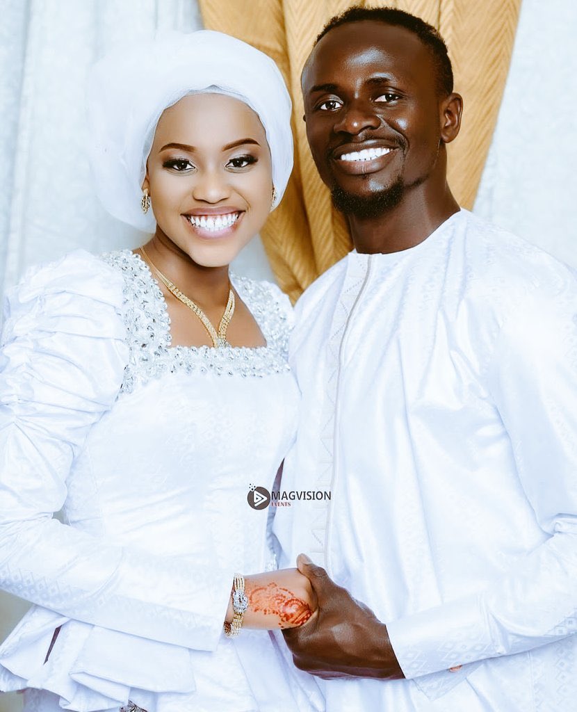 ug_kop's tweet photo. Sadio Mane and his wife. The two make a beautiful couple. Clearly 2024 has started of well for the Senegalese international. #LFC #SadioMane https://t.co/xJhQMHX5Hd