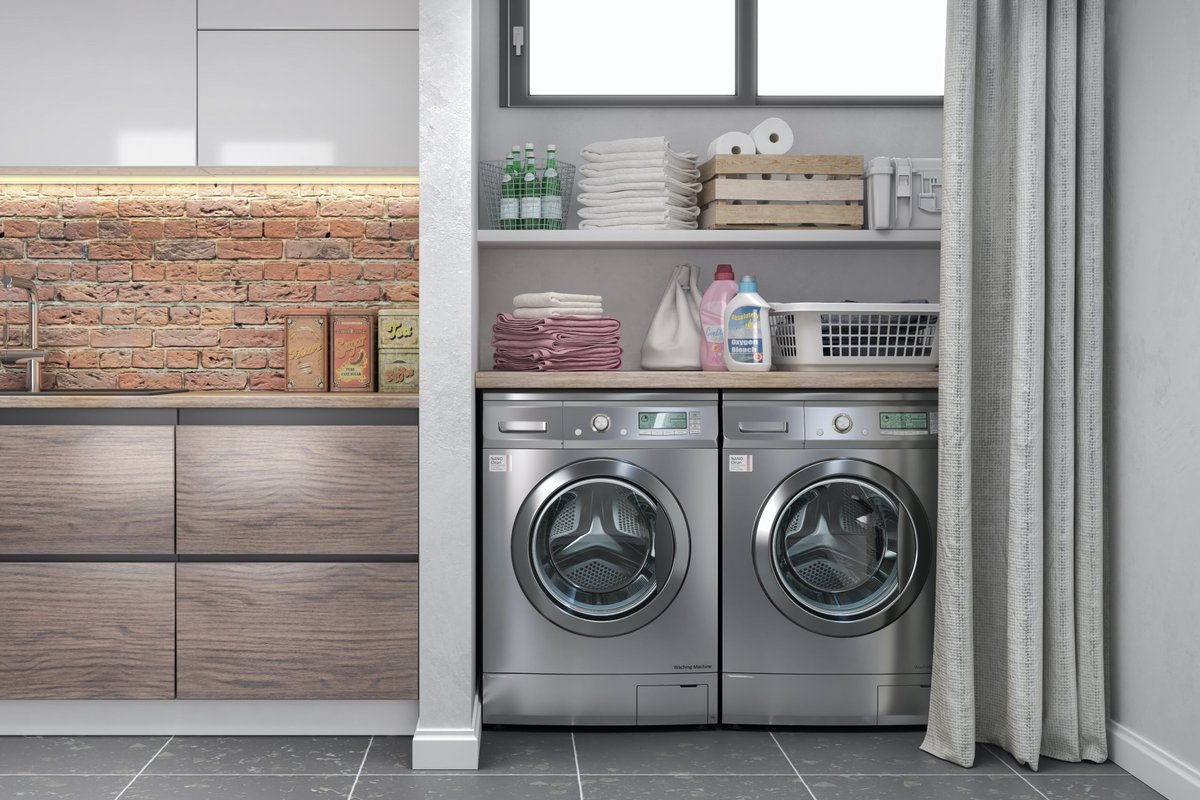 Check out 5 new Laundry Room templates here 🧺 ➡️  buff.ly/41kO8Ny These templates are great when replacing washers, dryers, tubs, and cabinets in your #laundryroom