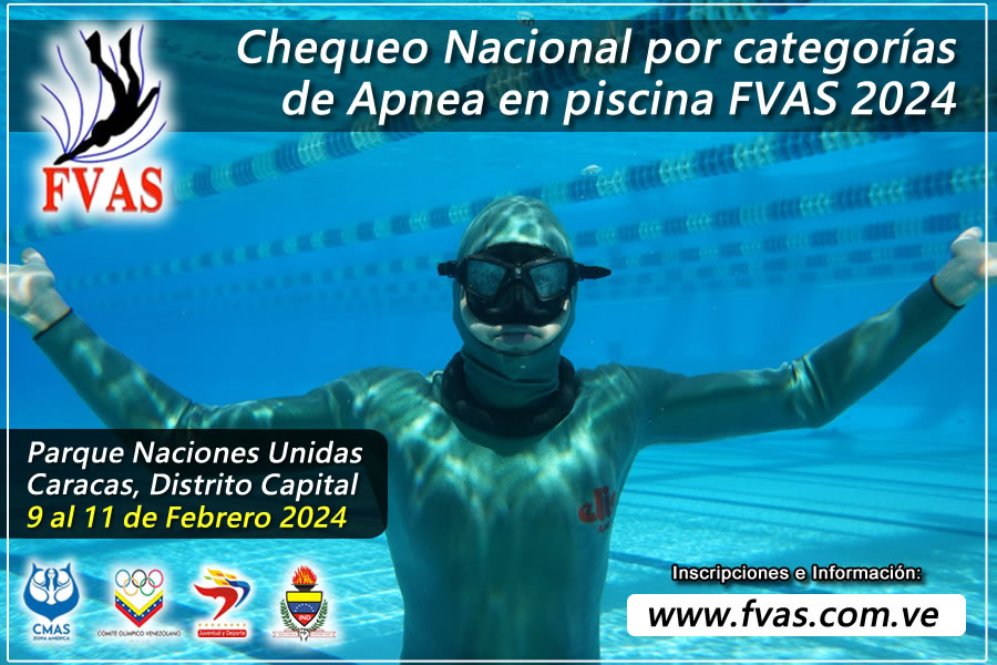 Chequeo Nacional por categorías de Apnea en piscina FVAS 2024 – Caracas
fvas.com.ve/chequeo-apnea-…