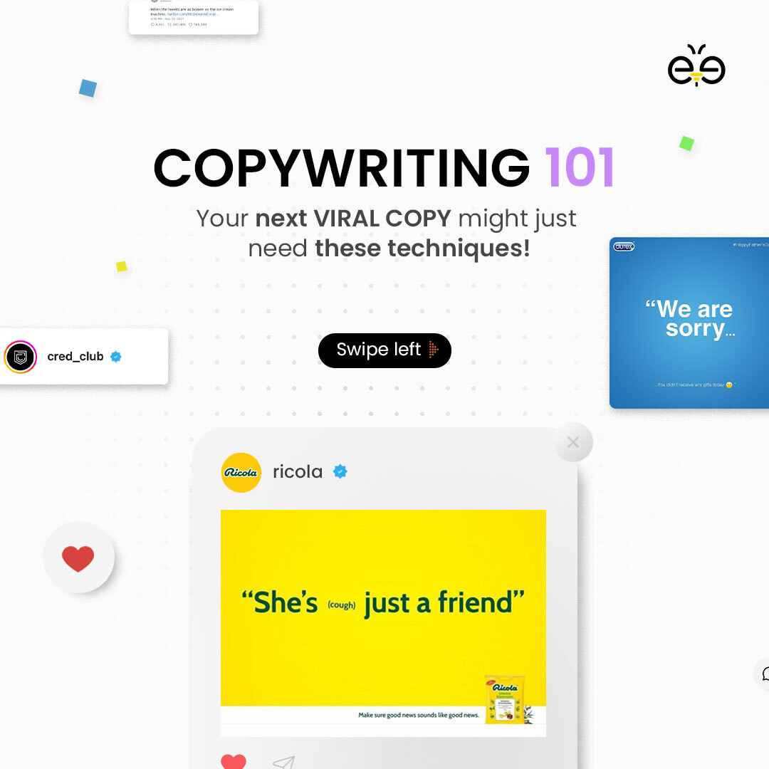Webeesocial's tweet image. Every copywriter ever- my pronouns are I&apos;m/quirky🥸 
Check out these cool techniques that you can use to write compelling ads!

#copywriting #copywritingtechniques #techniques #creativeads #effective ads