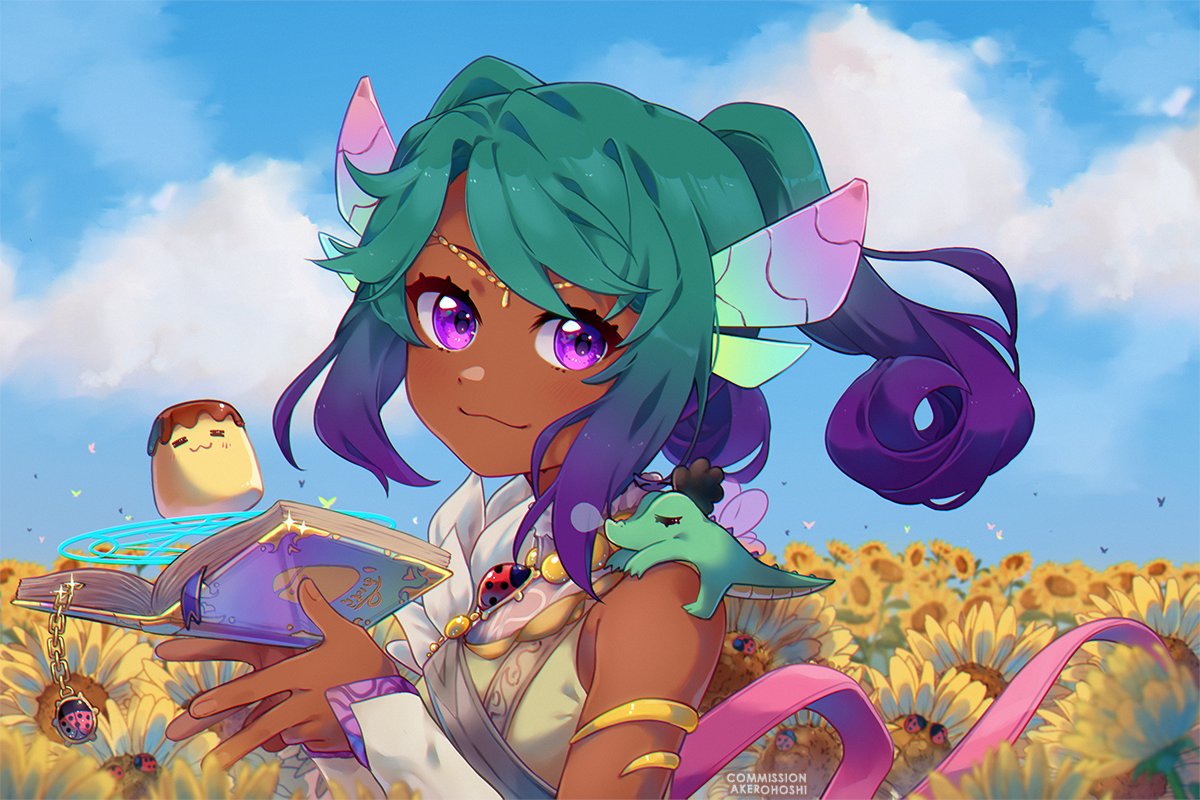 akerohoshi's tweet photo. Finished recently illustrations pack for vtuber Biyona redebut😳 I'll post the link to her twitch channel in the first comment. 
- starting screen (with layers separated for animation)
- ending screen
- banner
- png chibi model
- profile picture (in comment)
#commission https://t.co/l43SMrolkA