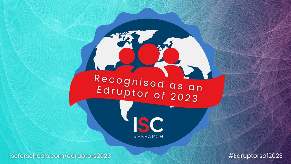 yramirezla's tweet photo. Honored to be recognized as an influential educator in 2023 by @ISC_Research! Excited to join the #Edruptorsof2023 list, celebrating educators with a strong social media presence. Grateful for the opportunity to contribute to education through online engagement and public events. https://t.co/cMdo5XSo8P