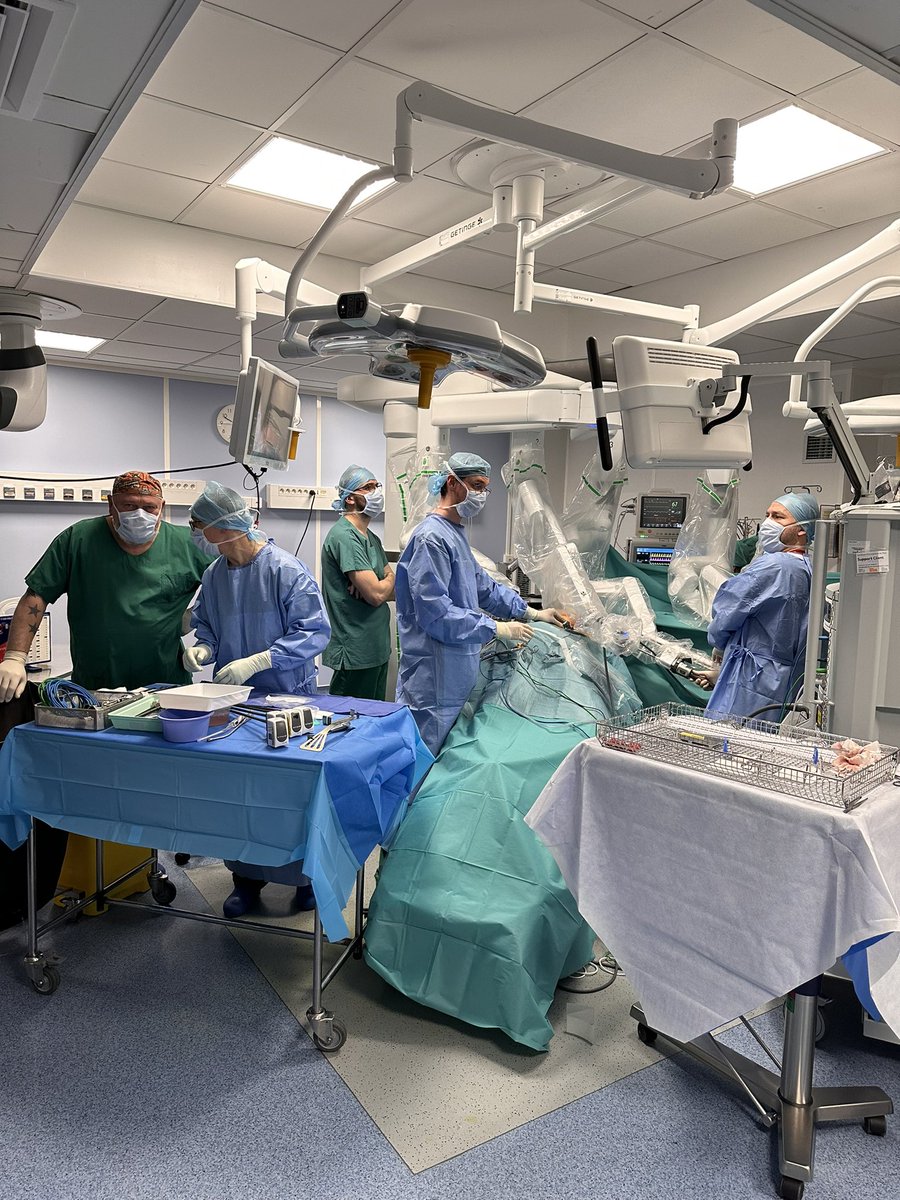 JoSeitlinger's tweet photo. Outstanding first european OTC robotic pulmonary lobectomy in Nancy with Stéphane Renaud, Arthur Streit and Florent Stasiak!!
Seems to reduce post operative pain due to intercostal approach 👍
Thanks to the team!!
#CHRUNancy
#MoisheLieberman
#LucianoBulgarelli https://t.co/EaX1DfDGjS