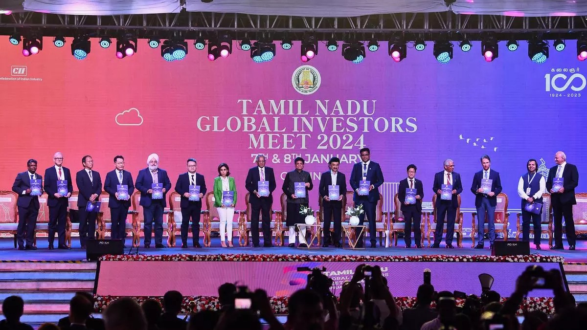 A historic milestone at #TNGIM2024 with Rs 6.6 lakh cr investments fueling Tamil Nadu's journey to a $1 trillion economy. Strategic MOUs signed, paving the way for a future of unmatched growth and innovation. #TNGIM2024 #InvestInTamilNadu #OneTrillionDreams