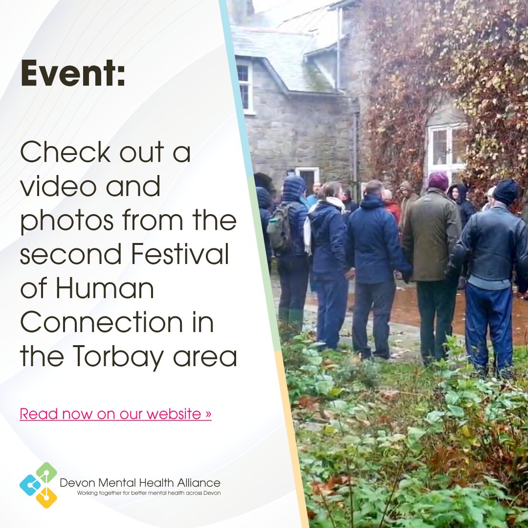 Bernie, one of our Community Development Leads in the Torbay & South Devon area, recently hosted the second Festival of Human Connection. Check out the video, photos, and a few testimonials from attendees now: loom.ly/IWfwl28 @DPT_NHS @shekinahcharity @SchumacherColl