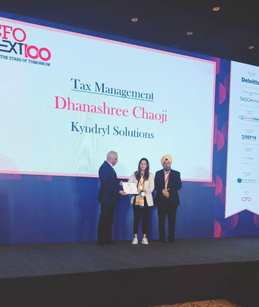 KyndrylIndia's tweet photo. We congratulate Dhanashree Chaoji, Taxation leader at @KyndrylIndia, for being recognised by the @CFO_India Next 100 for her exceptional contribution to the #finance domain.
All these years of practice and preparation led to this moment.
#WomenPoweringProgress #CFONEXT100 https://t.co/3cG7uon60w