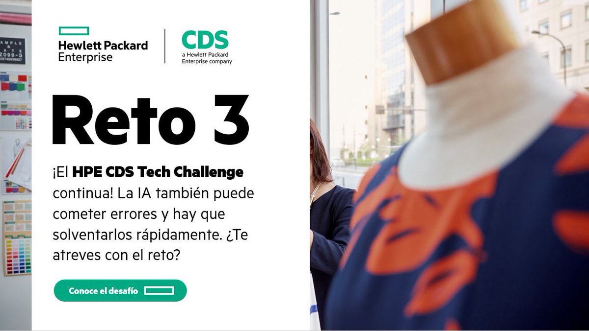 HPE_Espana's tweet photo. ¡Año nuevo, reto nuevo! Ya está en marcha el Reto 3 del #TechChallenge y los participantes deben navegar por los datos donde la #IA ha errado y así restablecer el orden en las fábricas textiles de #HPEGreenLake City. 
Sigue los avances de los retos en: https://t.co/Te1lZYgZhN https://t.co/9deahVkxqB