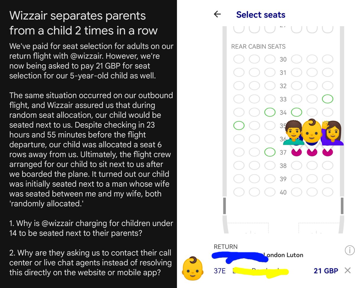 Why is <a href="/wizzair/">Wizz Air</a> charging for children to be seated next to their guardians? #BBCYourQuestions <a href="/AskWIZZ/">Ask WIZZ</a> <a href="/zoewoodguardian/">Zoe Wood</a> <a href="/guardian/">The Guardian</a>