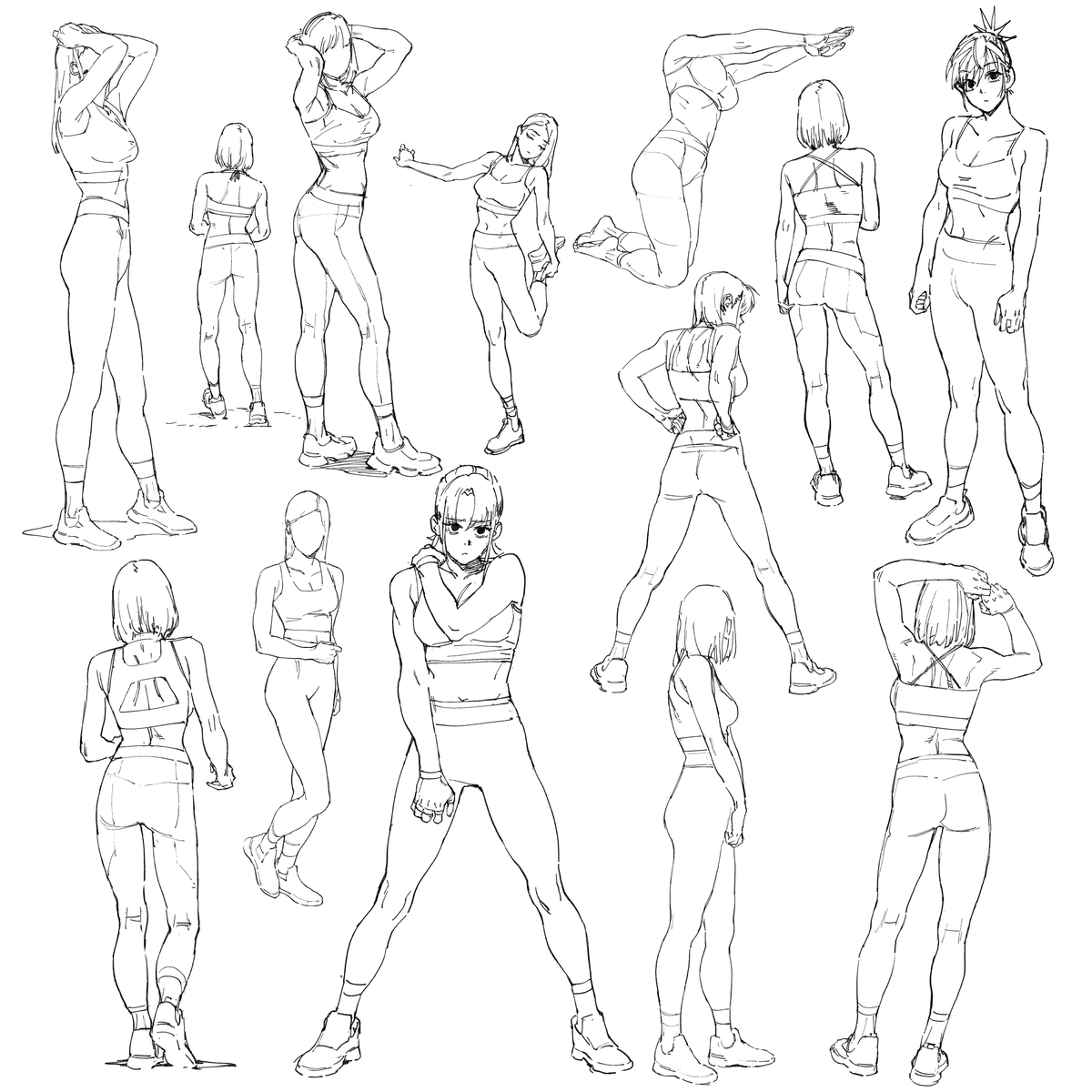 立ち絵描くのを日課にしてた時のやつを発掘してまとめた