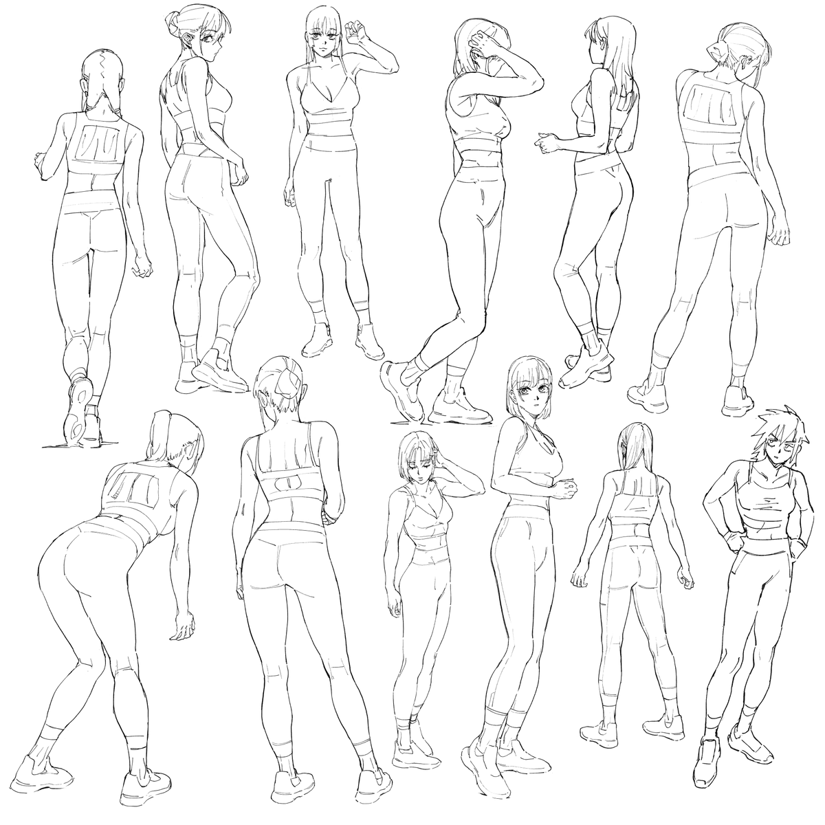 立ち絵描くのを日課にしてた時のやつを発掘してまとめた