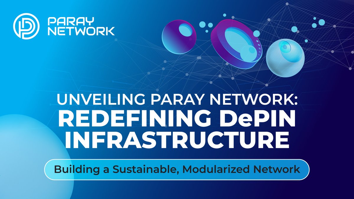 ParayNetwork's tweet photo. 🛠 Redefining DePIN networks! Paray Network's modular infrastructure and satellite chains are revolutionizing connectivity across Statter's mainnet. 🌐
#ParayNetwork #DePIN #StatterMainnet https://t.co/12rj74foPq