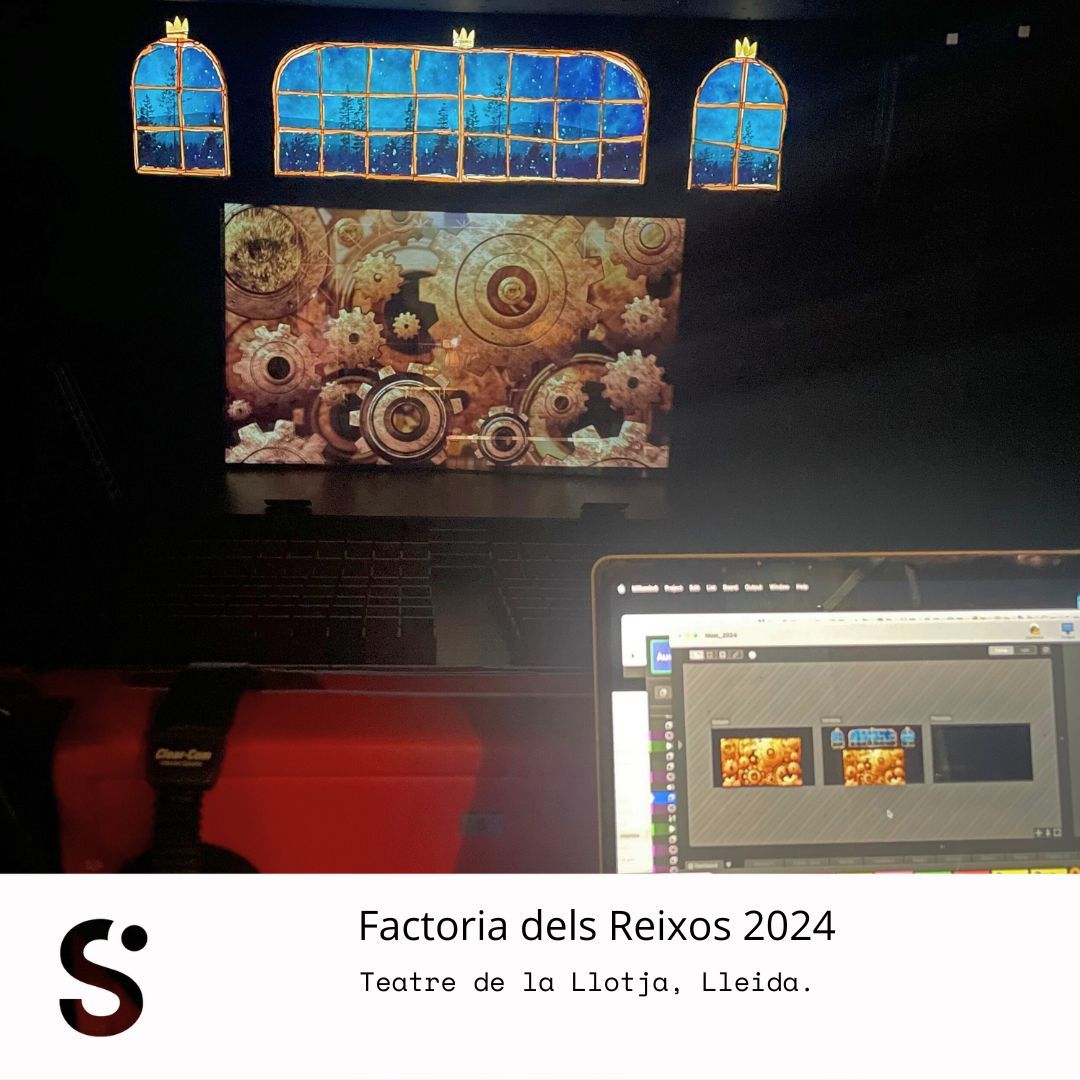 stagelabcoop's tweet photo. Com sempre, un enorme plaer treballar per a portar la màgia de la #FactoriadelsReixos a l'escenari. Fins a la propera vegada, #Reixos !  #Reixos2024 #ReixosLleida #Nadal #FestesLleida #Lleida #stagelab #multimedia #art https://t.co/dSKKvxMpou