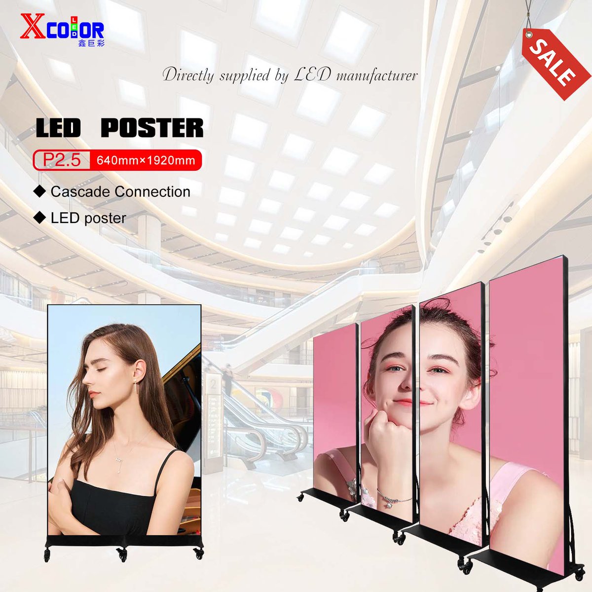 Annie757548's tweet image. P2.5 Indoor LED Poster Screen
🍥Cascade connection
🍥Buy 10 and get 1 free
🍥High refresh rate and high brightness
🍥Directly supplied by LED manufacturer
👉WhatsApp/WeChat: +86 191-5160-3389
#Xcolor #ledposter #ledposterscreen #posterleddisplay #leddisplay #ledscreen #ledfactory