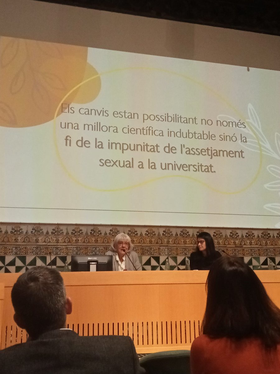 El compromís és de transformar la societat: 💜Els canvis estan possibilitant no només una millora científica indubtable sinó la fi se la impunitat d'assetjament sexual a la universitat💜