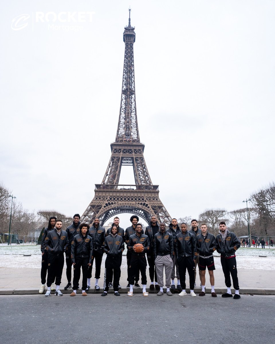 WAKE UP! Photos of the Cavs at the Eiffel Tower just dropped.

@RocketMortgage | #LetEmKnow