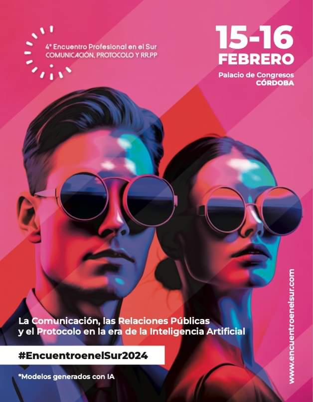 🚀 IV Encuentro Profesional en el Sur 2024

La #comunicación, RRPP y el protocolo en la era de la #IA

•Conecta con expertos
•Adquiere habilidades clave

📅 1️⃣5️⃣-1️⃣6️⃣Feb 2024 
📍 <a href="/PCongresosCord/">Palacio de Congresos de Córdoba</a>

Info+Inscripción 
👉 encuentroenelsur.com 

#EncuentroEnElSur2024 #Congreso